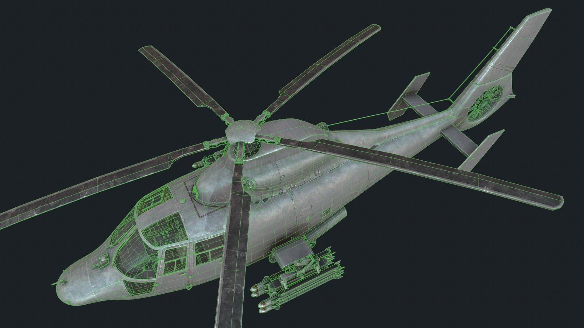 Harbin Z-9 Low-poly 3D model_8