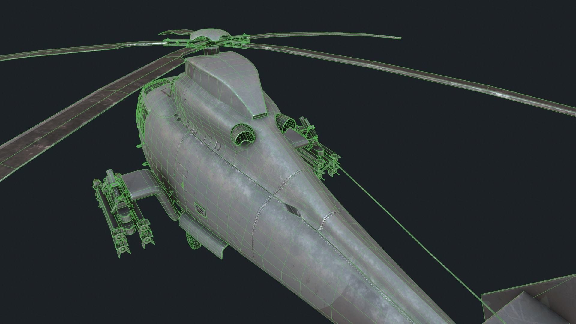 Harbin Z-9 Low-poly 3D model_9