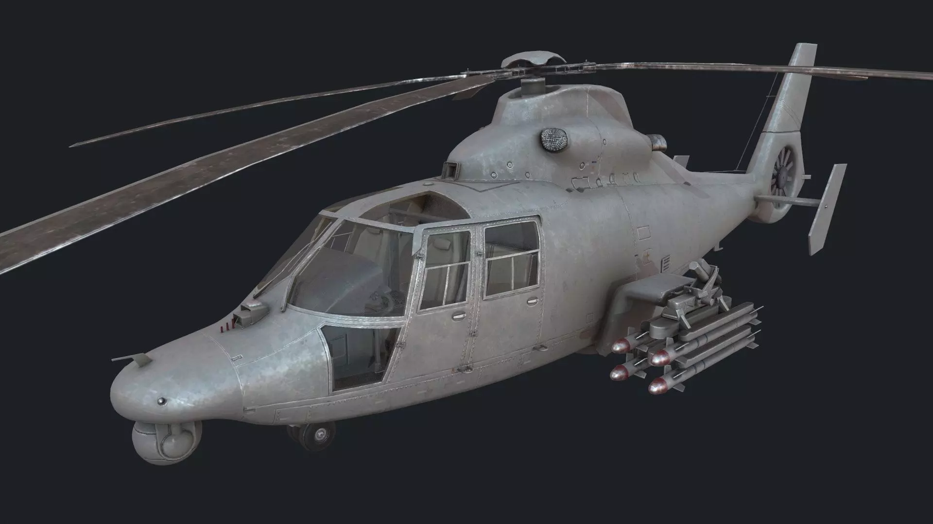 Harbin Z-9 Low-poly 3D model_0