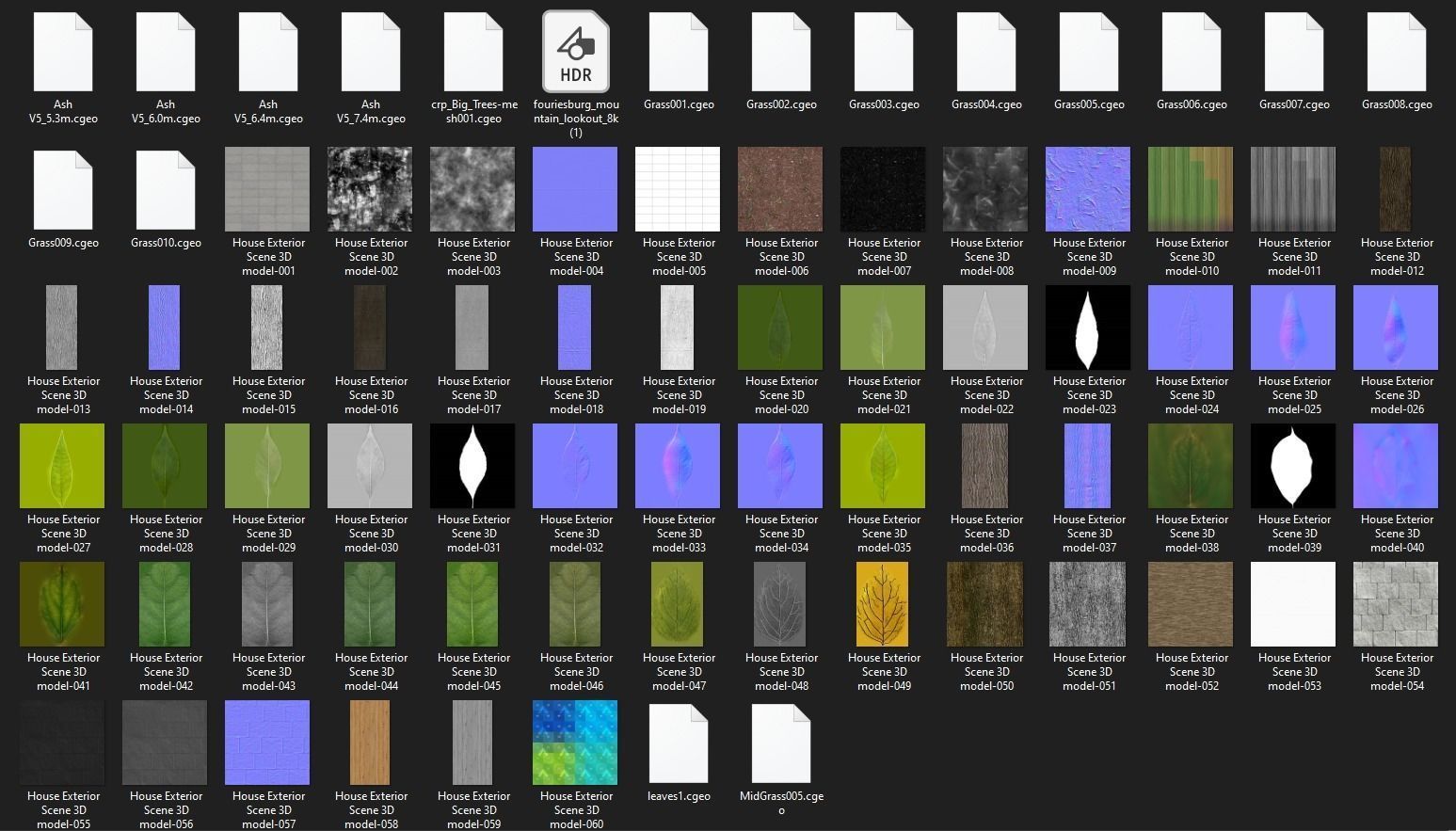 House Exterior Scene 3D model 3D model_4