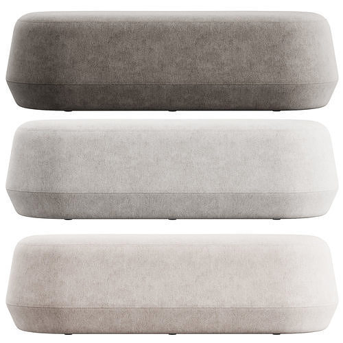 Mariner Oval Bench 3D model 4