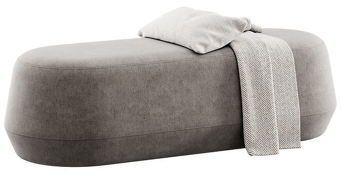 Mariner Oval Bench 3D model 7