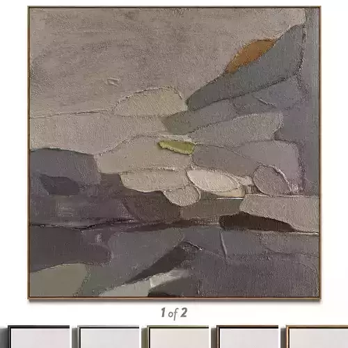 Plaster two square photo frames 50