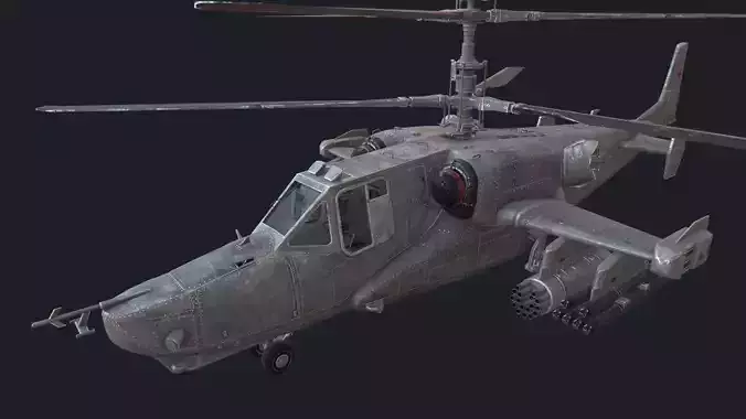 KA-50s Low-poly 3D model