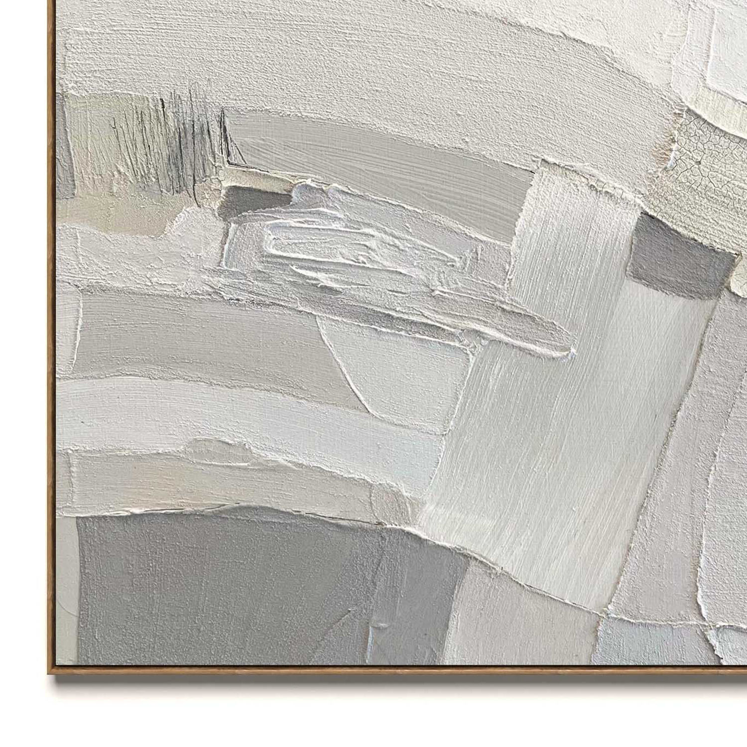 Plaster two square photo frames 52 Low-poly 3D model_3