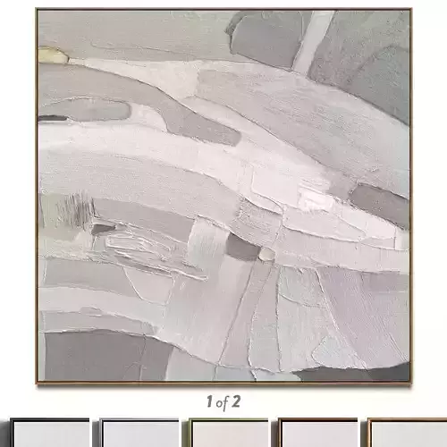 Plaster two square photo frames 52