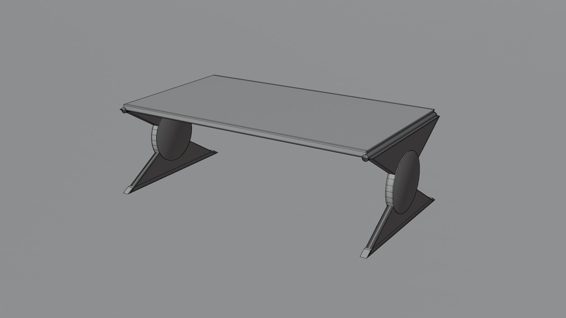Folding Table 3D model_2