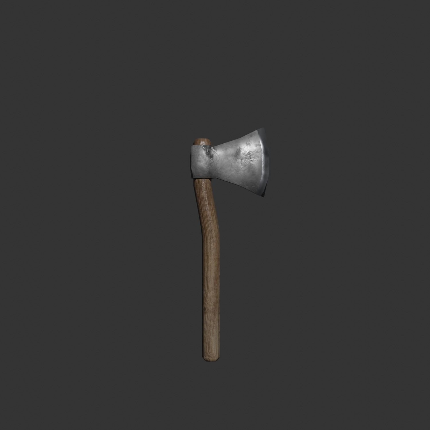 Small PBR Axes and Shields kit Low-poly 3D model_1