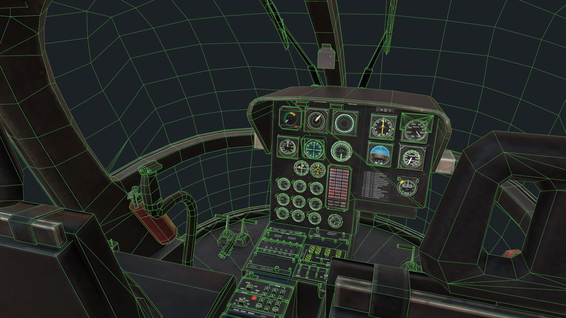 MBB Bo 105 Low-poly 3D model_6