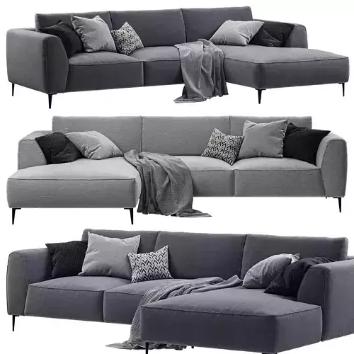 Chateau dAx - Dudy 3-seat fabric sofa