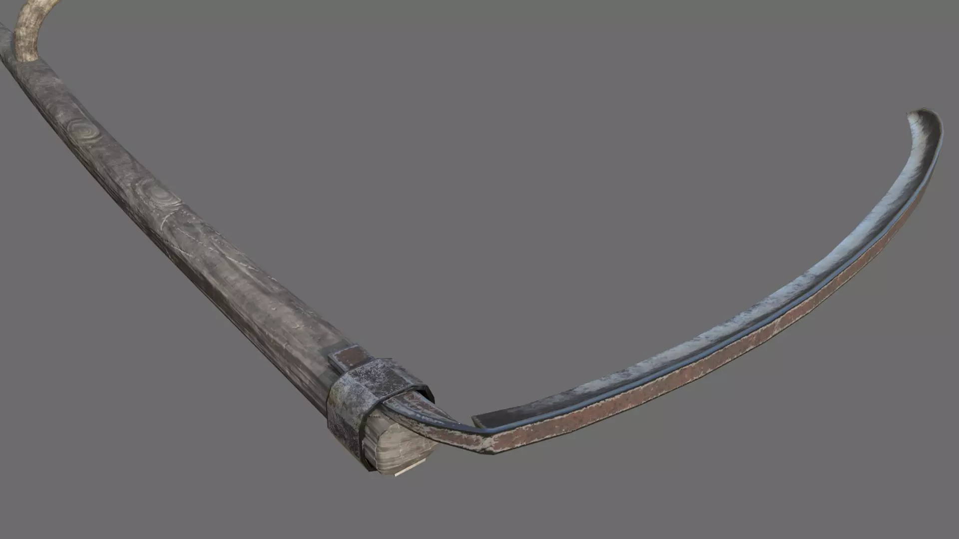 Scythe Low-poly 3D model_0