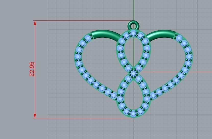 heart pendant 3D print model_6
