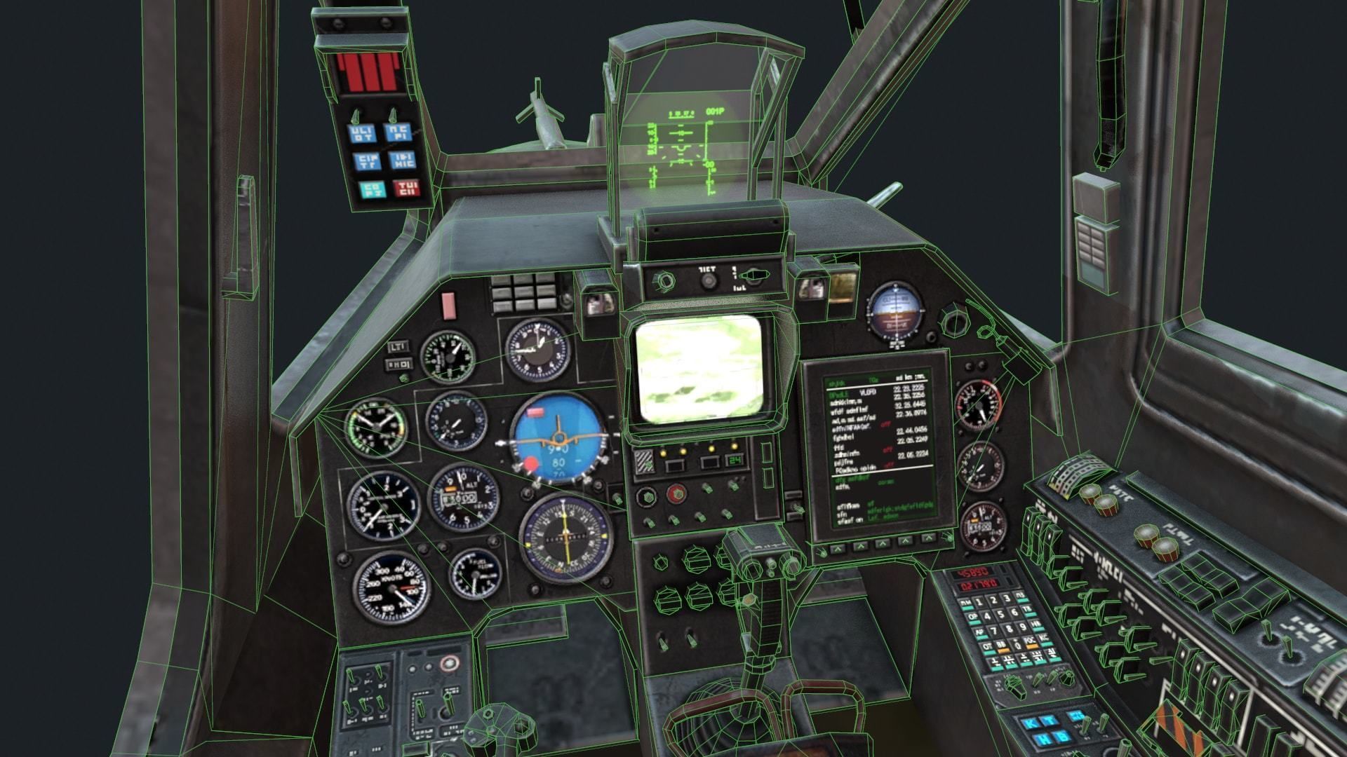 Military helicopter pack Low-poly 3D model_28