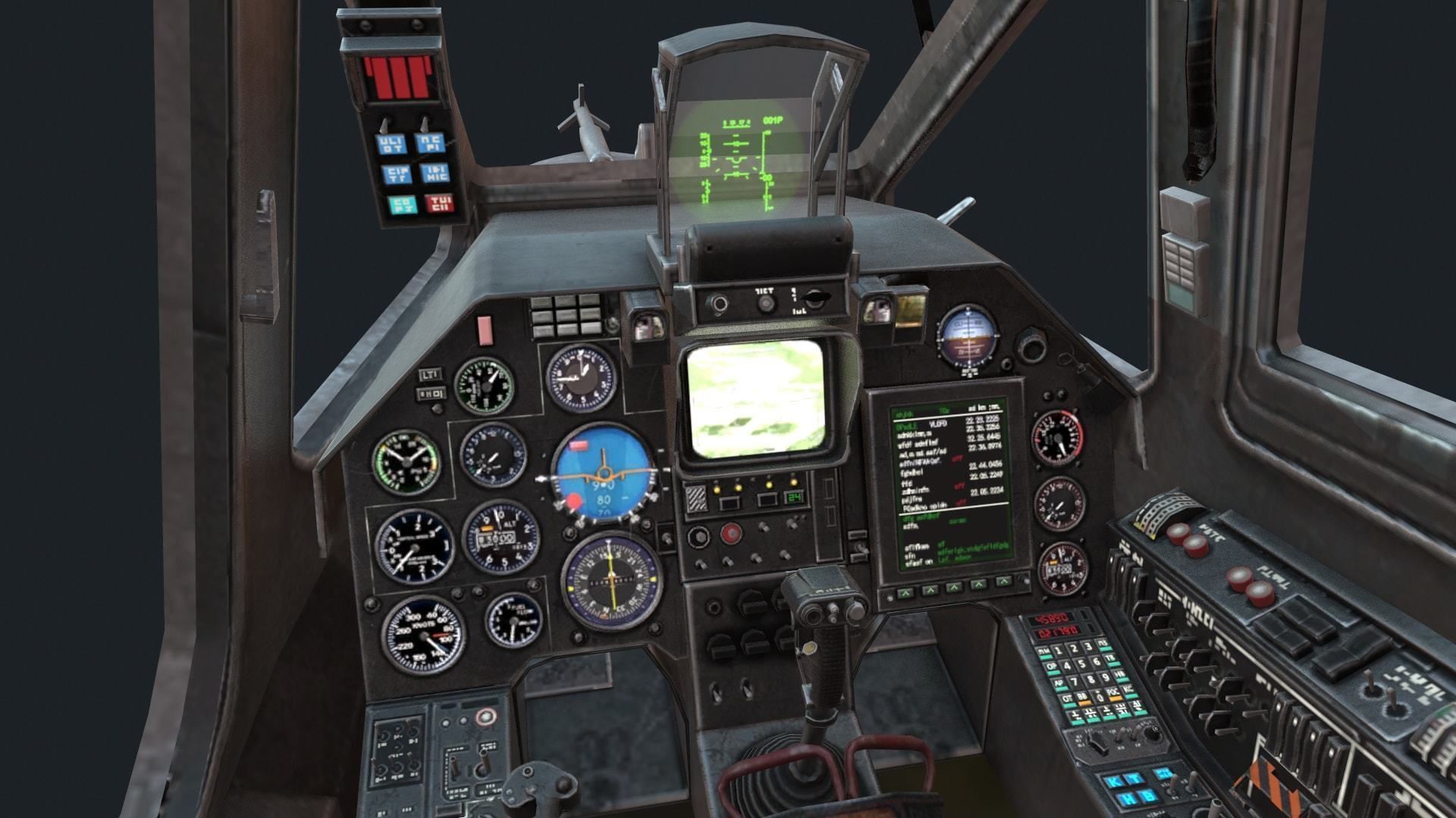 Military helicopter pack Low-poly 3D model_24