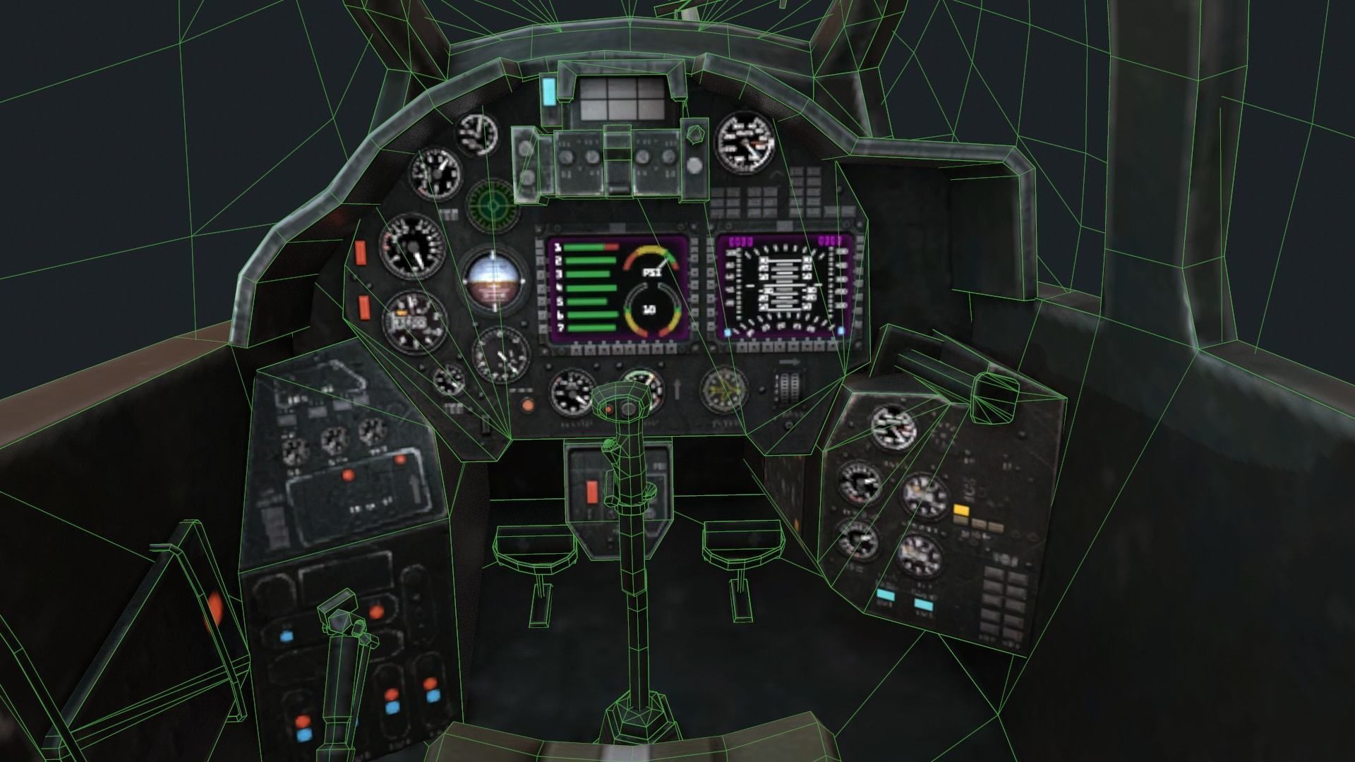 Military helicopter pack Low-poly 3D model_52