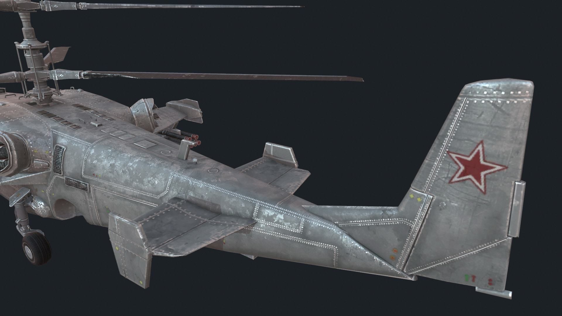 Military helicopter pack Low-poly 3D model_23