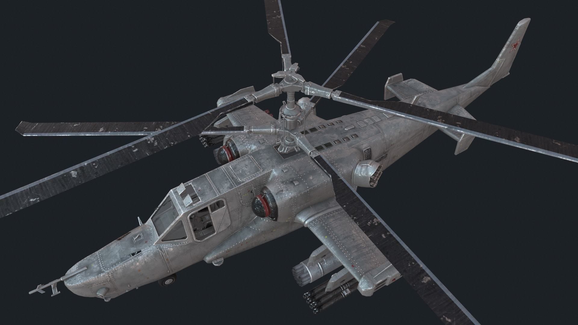 Military helicopter pack Low-poly 3D model_22