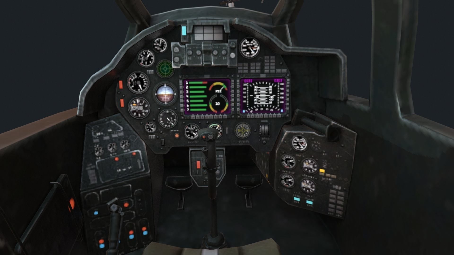 Military helicopter pack Low-poly 3D model_48