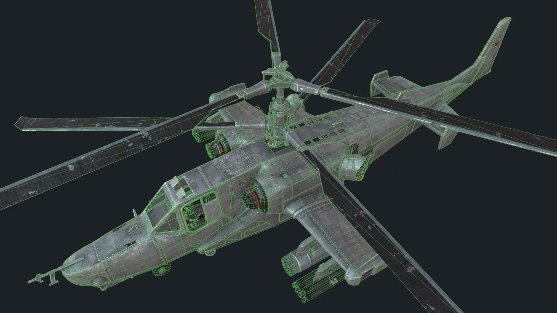 Military helicopter pack Low-poly 3D model_26