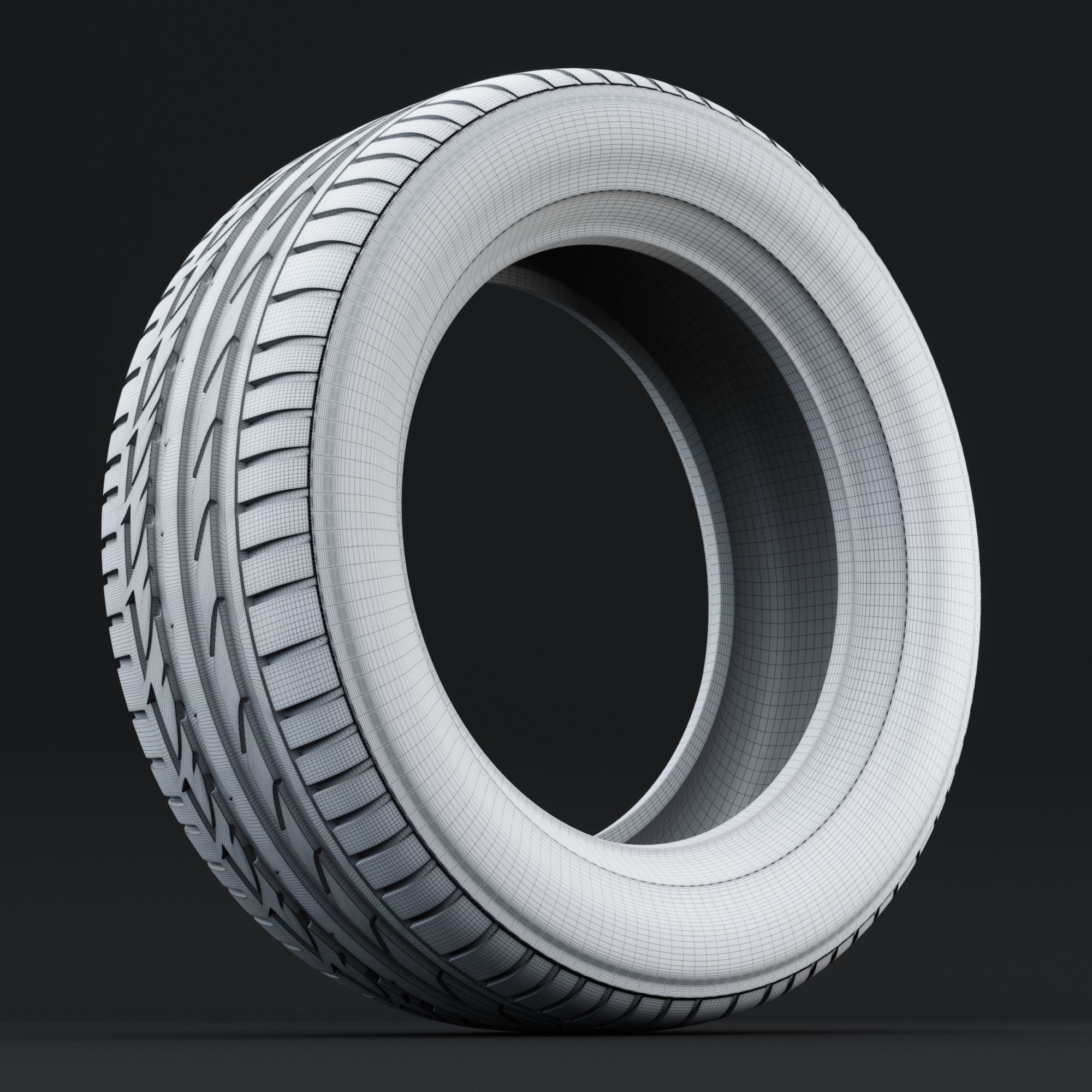 Bridgestone Potenza S001 Detailed 3D Model 3D model_3
