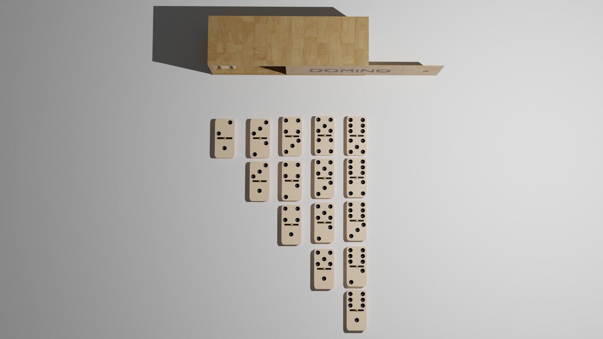 Full Domino Kit 3D model_1