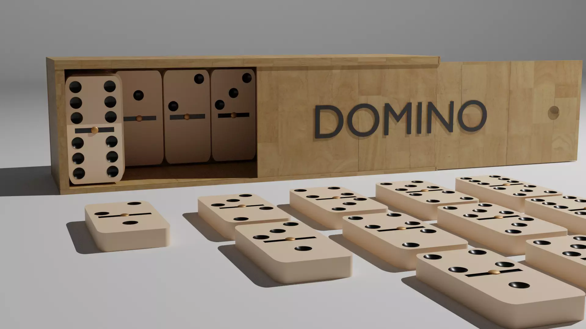 Full Domino Kit 3D model_0