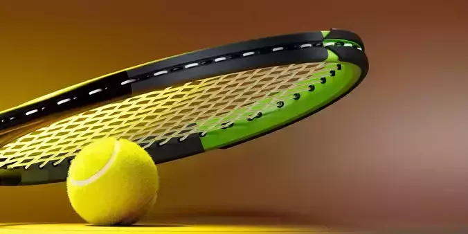 Tennis Racket with Ball