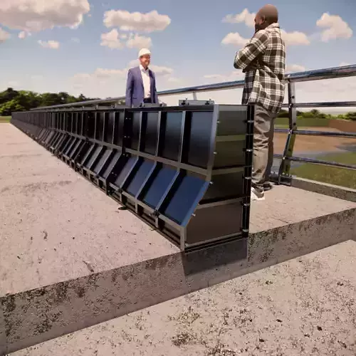Guarda-rodas New Jersey - Forma metalica 3D model
