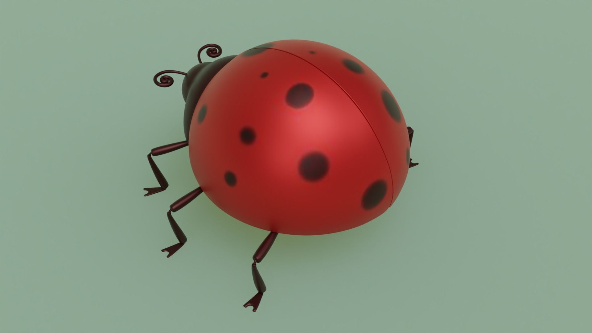 LadyBug Rigged Model 3D model_4