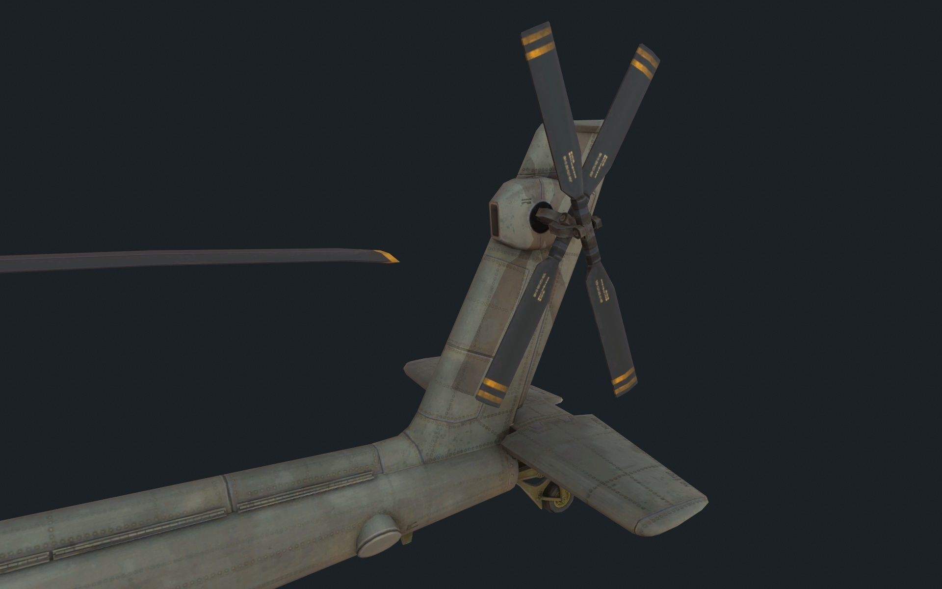 AH-64 Apache Low-poly 3D model_4