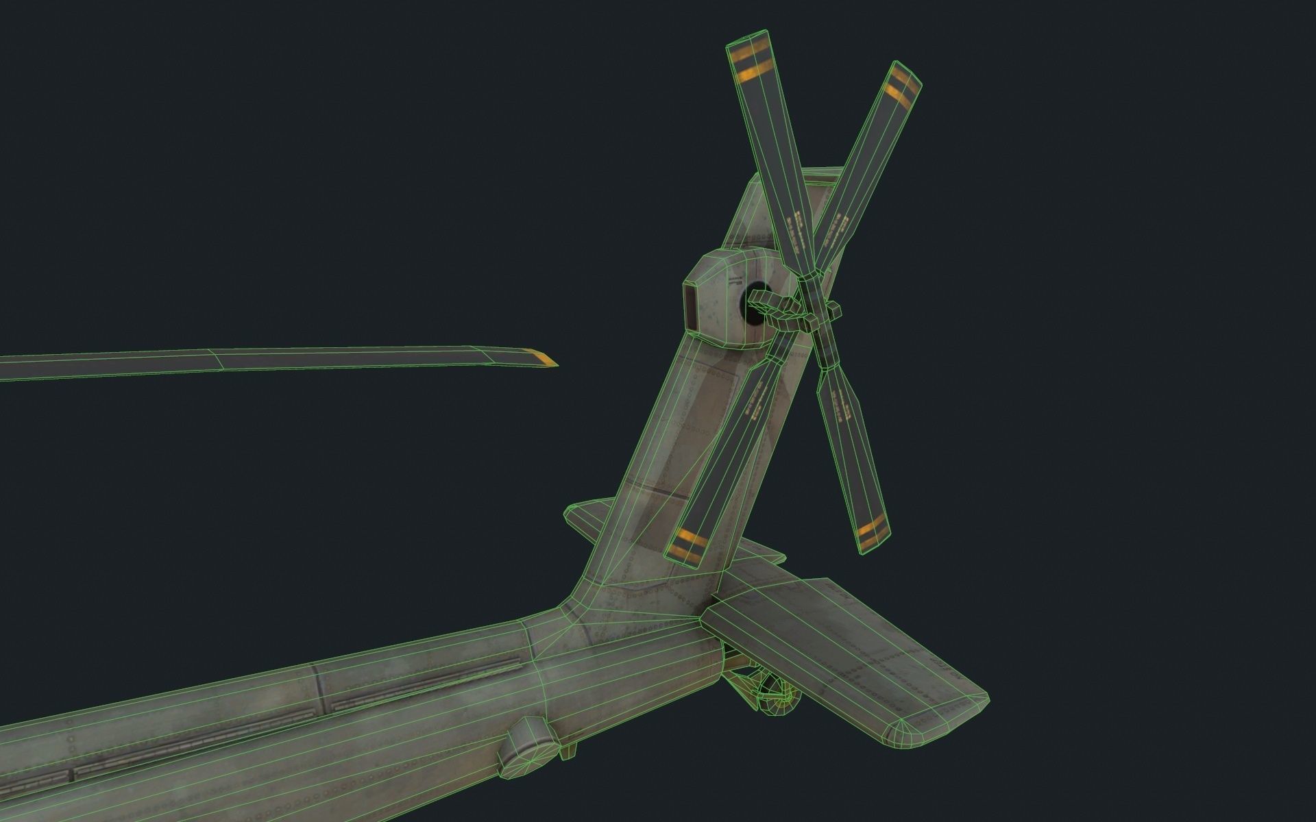 AH-64 Apache Low-poly 3D model_9