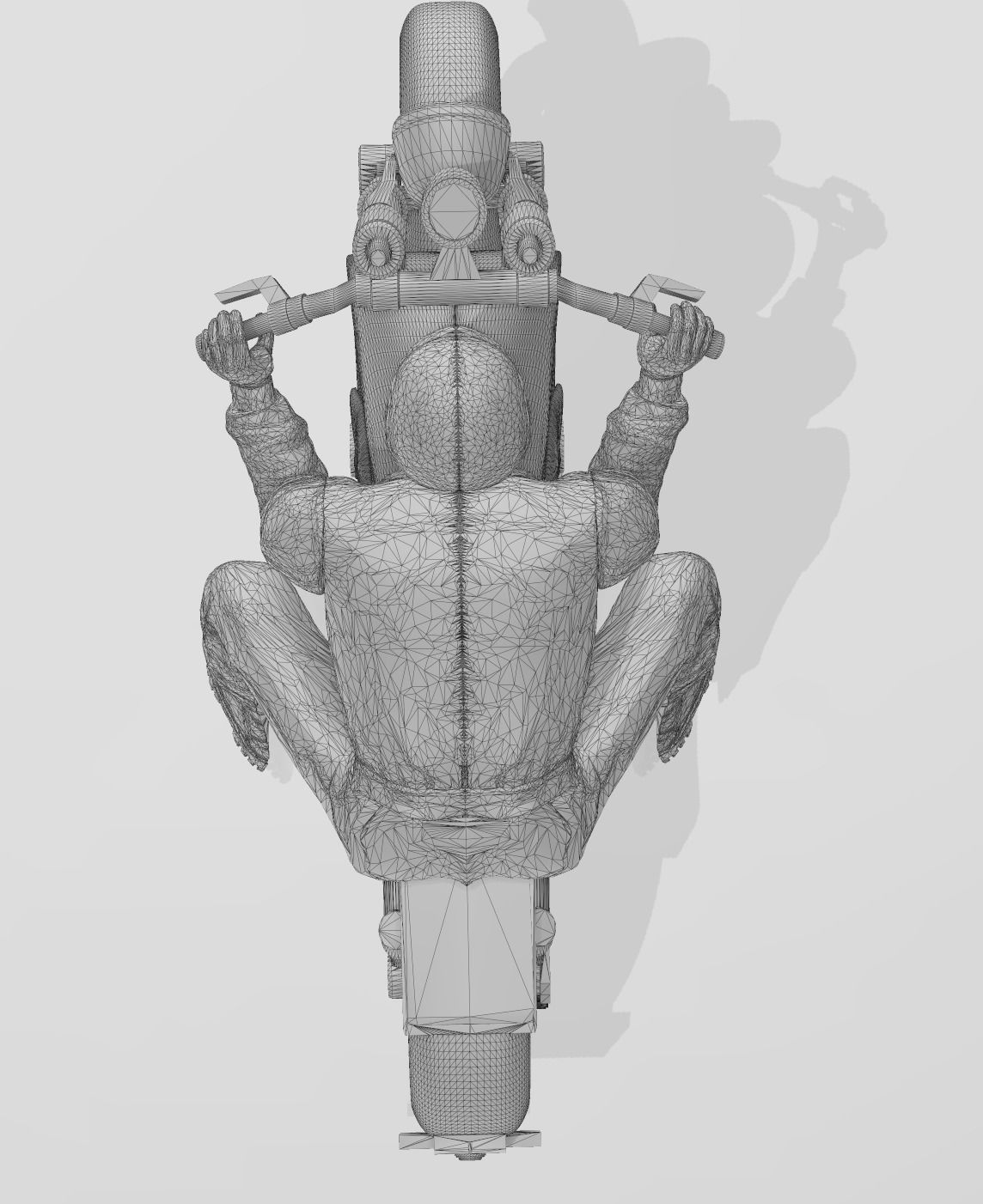Reprint of the Aurora Thundercycle Slotcar 3D print model_2