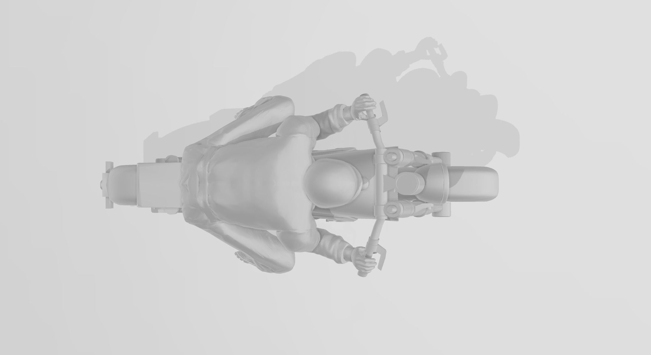 Reprint of the Aurora Thundercycle Slotcar 3D print model_11