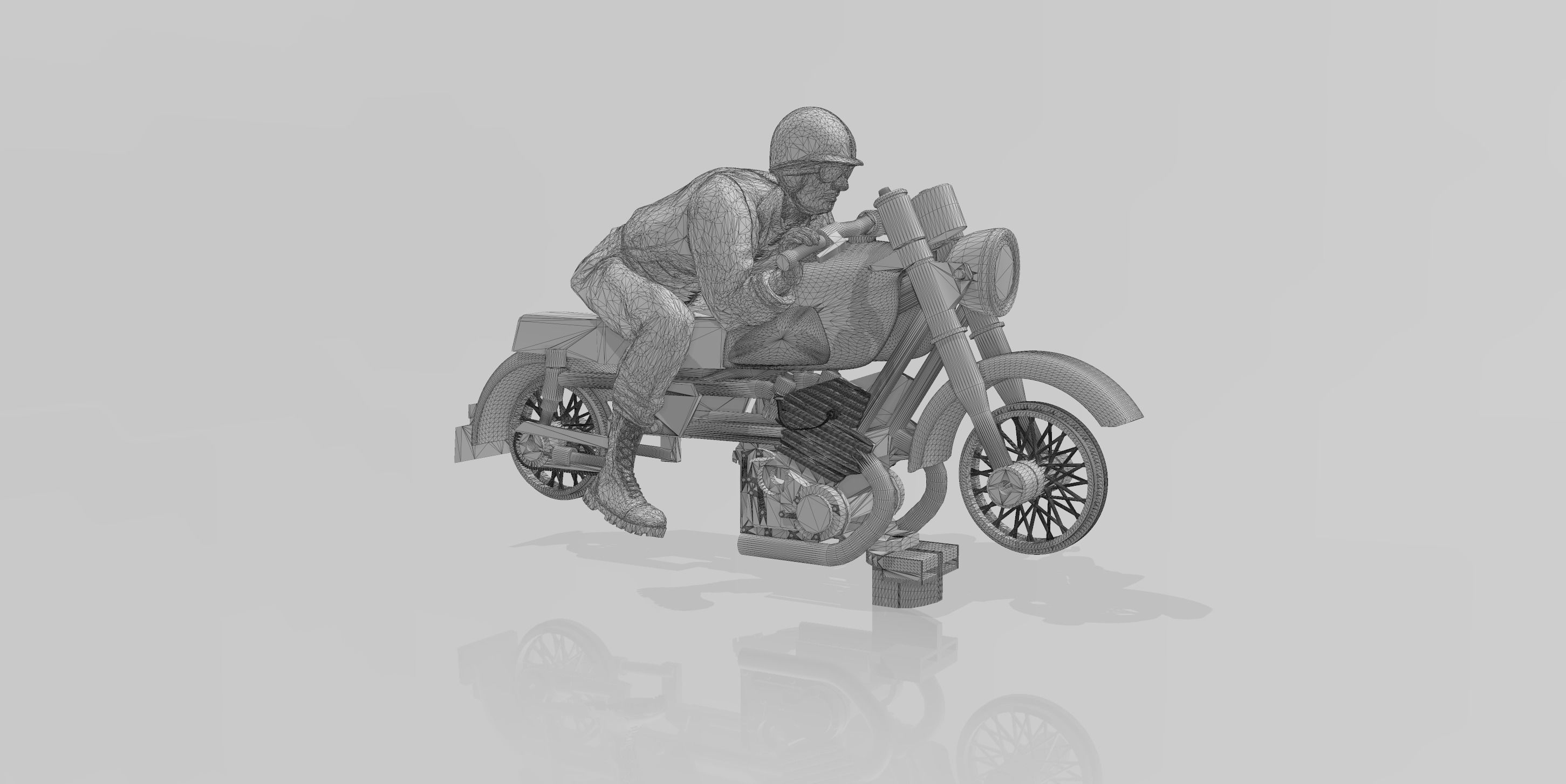 Reprint of the Aurora Thundercycle Slotcar 3D print model_4