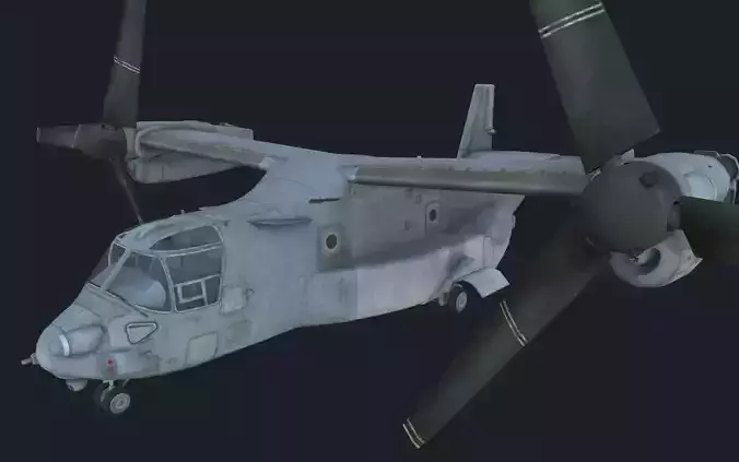 MV-22 Osprey Low-poly 3D model