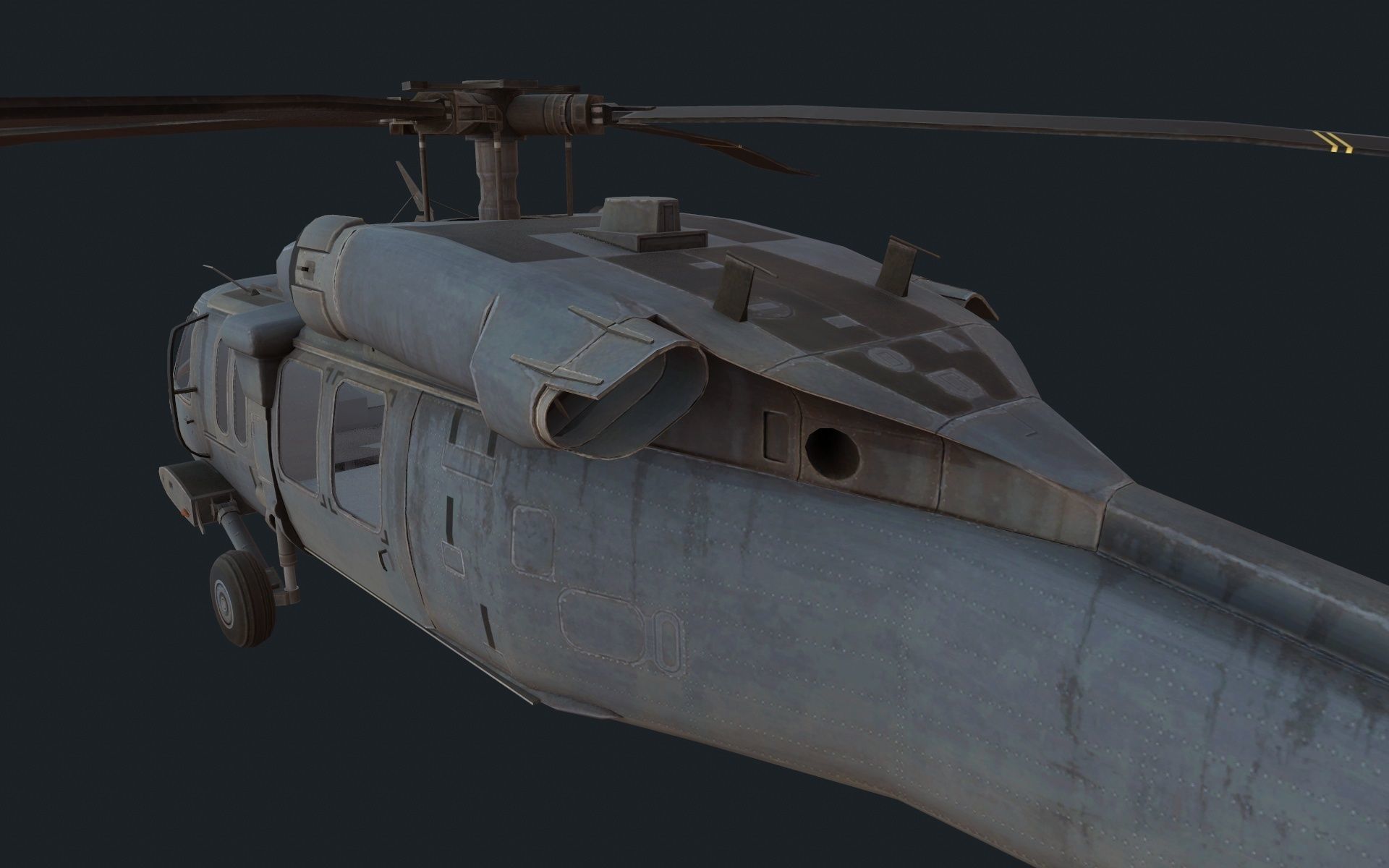 UH-60 Black Hawk Low-poly 3D model_3