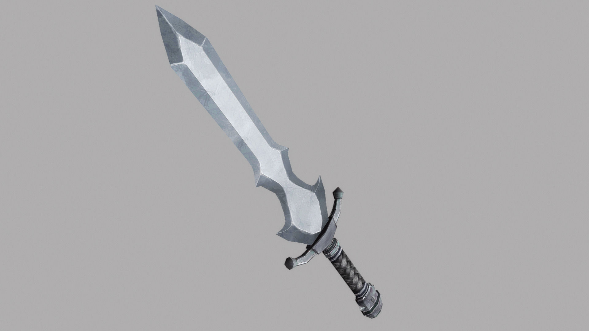 Sword Low-poly 3D model_1