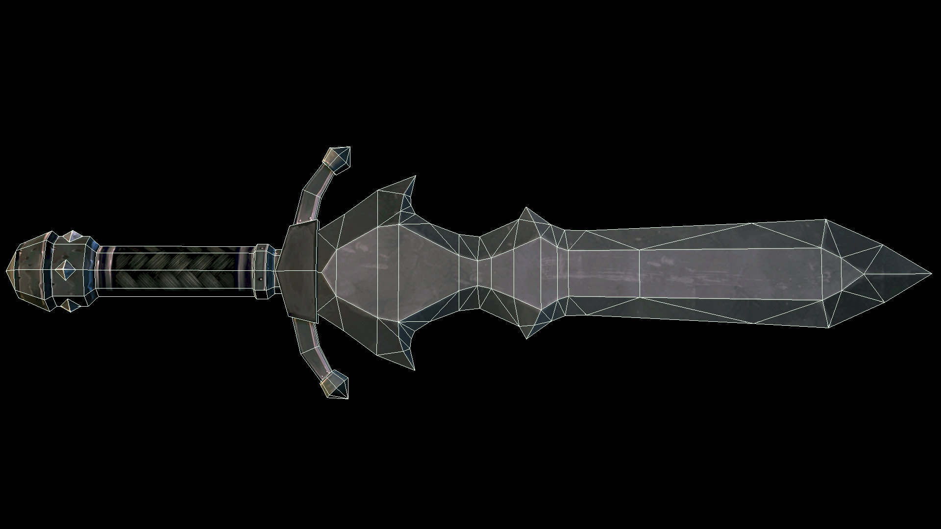 Sword Low-poly 3D model_3