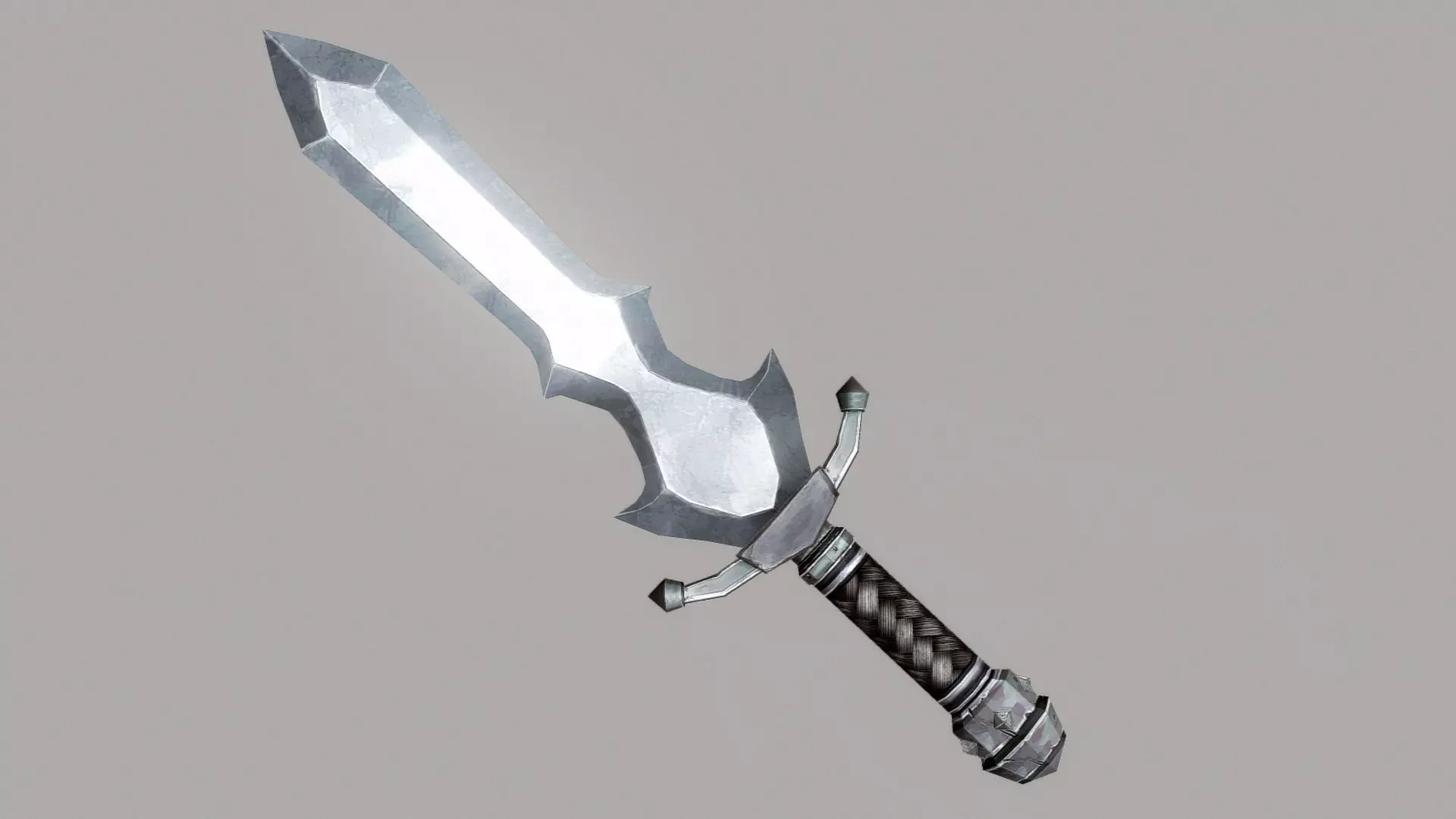 Sword Low-poly 3D model_0