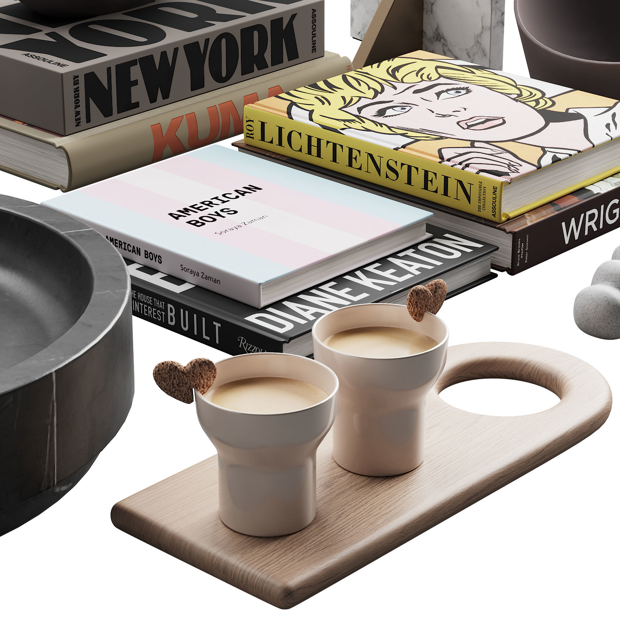 120 decorative set 033 american style neutral decor P02 3D model_3