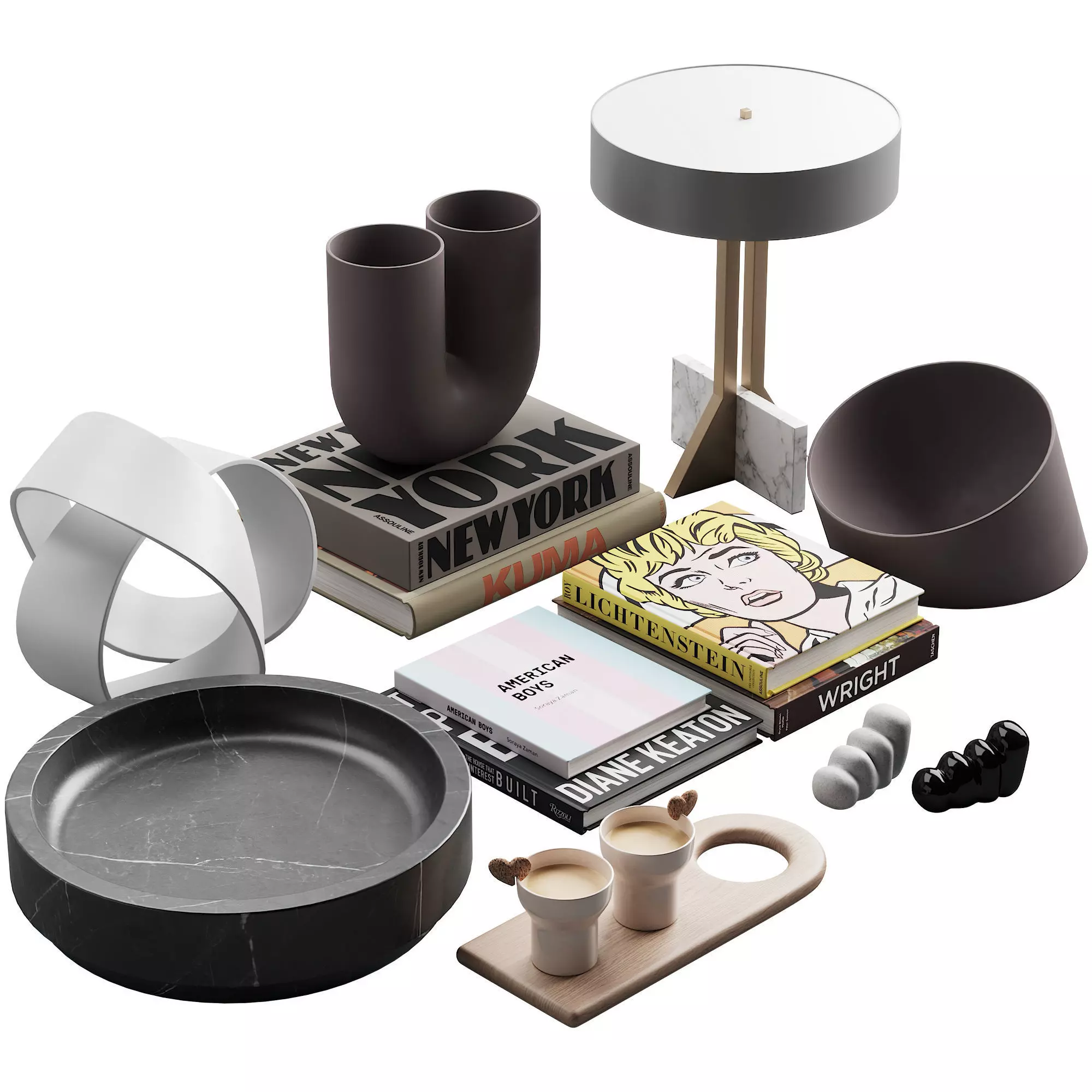 120 decorative set 033 american style neutral decor P02 3D model_0