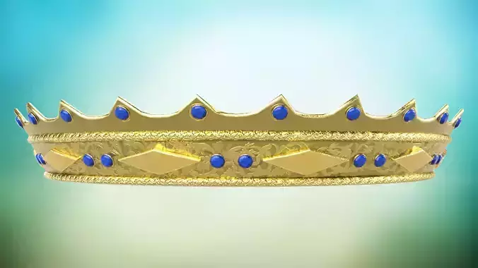 Old Medieval Crown  PBR game ready