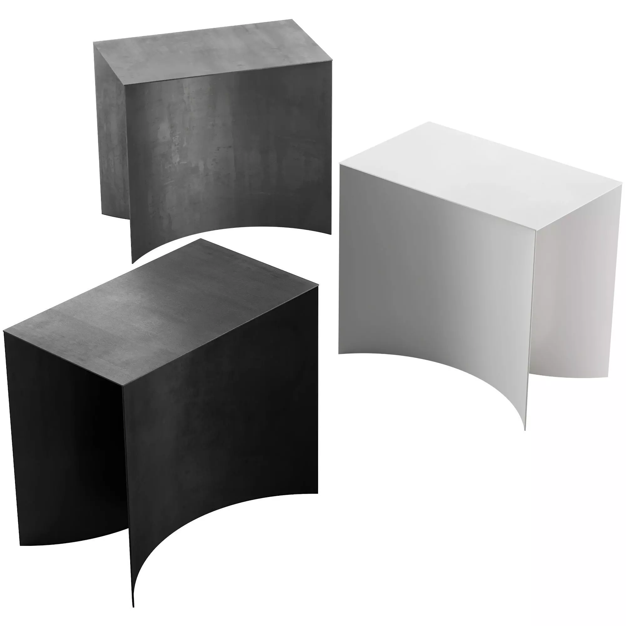 121 Void stool small table by Desalto 3D model_0