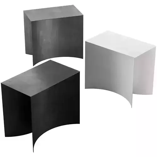 121 Void stool small table by Desalto 3D model