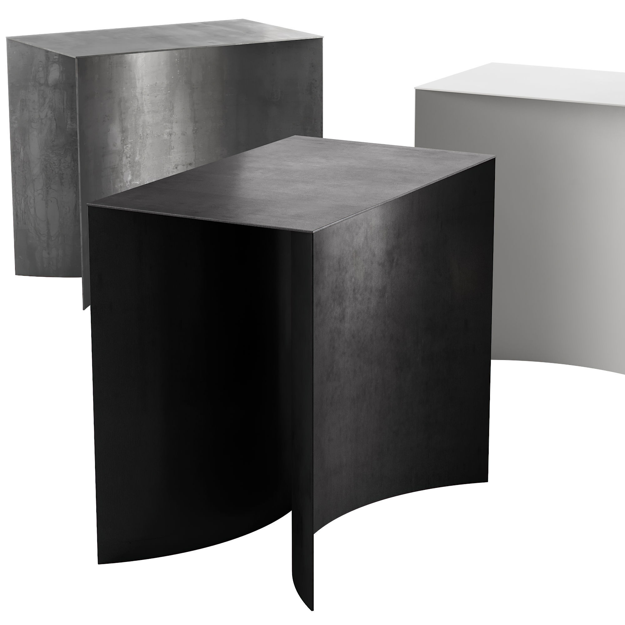 121 Void stool small table by Desalto 3D model_2