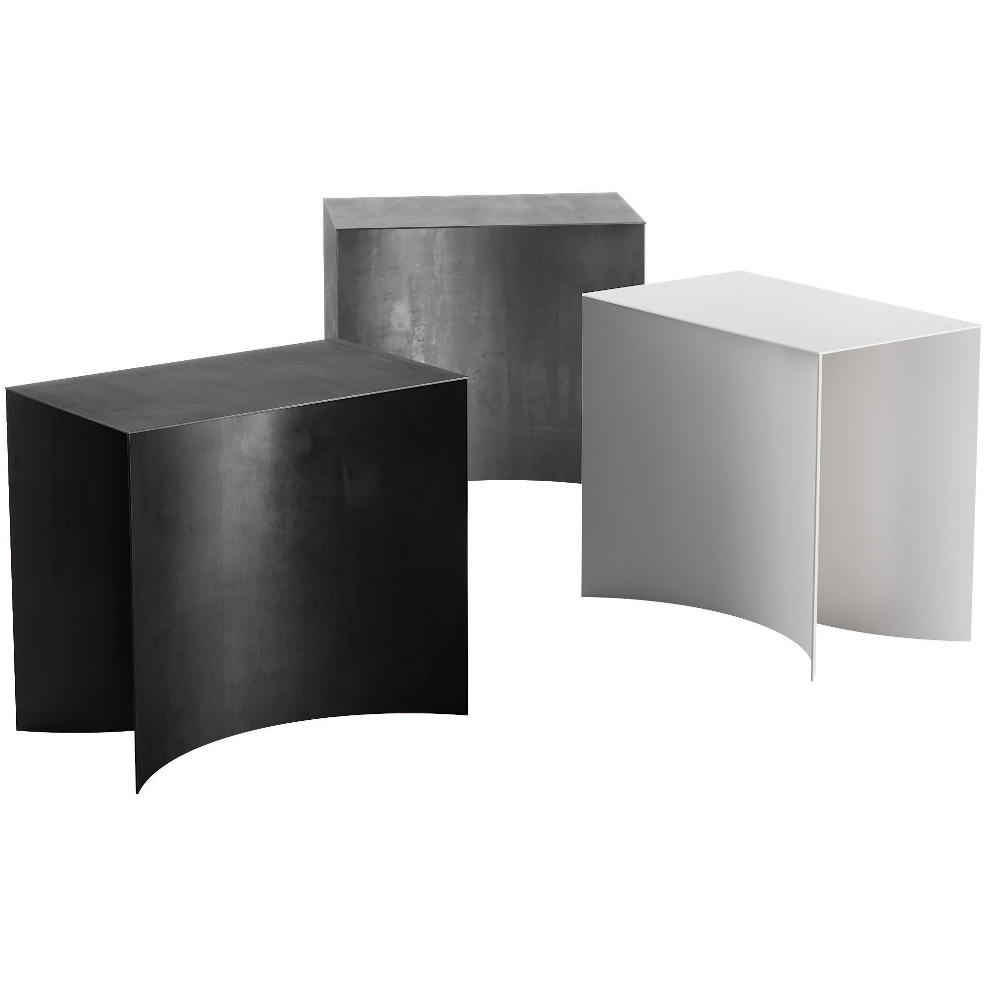 121 Void stool small table by Desalto 3D model_1