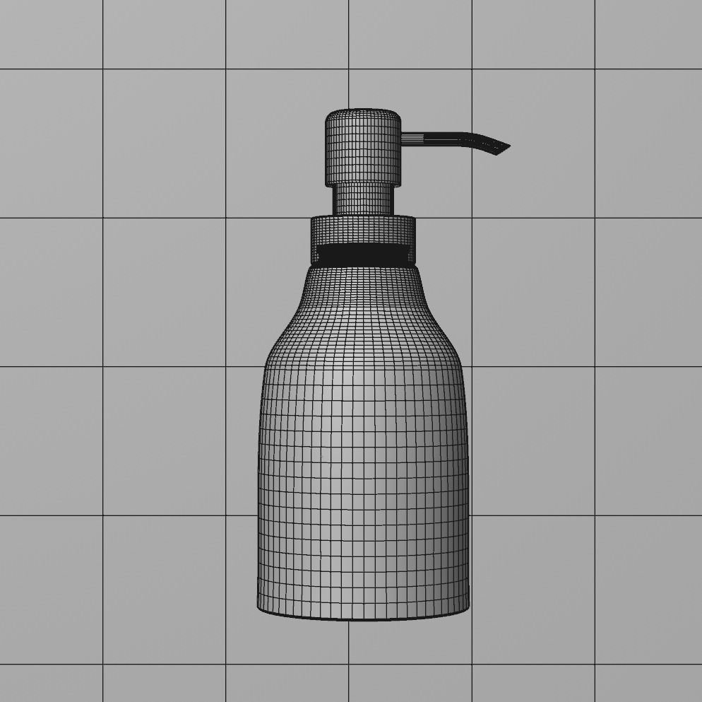 Soap Dispenser Low-poly 3D model_2