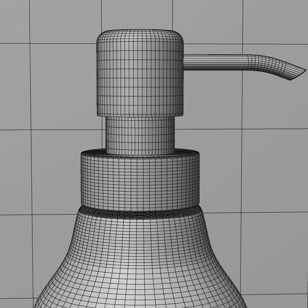Soap Dispenser Low-poly 3D model_3