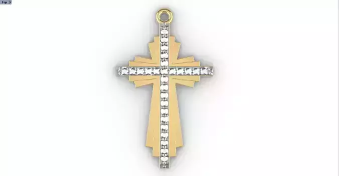 CROSS DIAMOND PENDANT