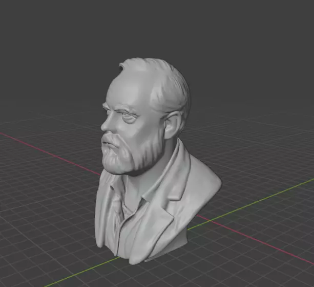 Philip Kindred Dick 3D print model_9